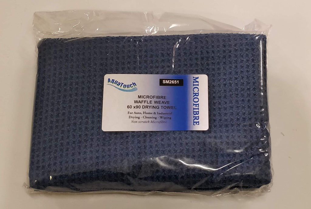 Aquatouch Microfibre Waffle Weave Drying Towel